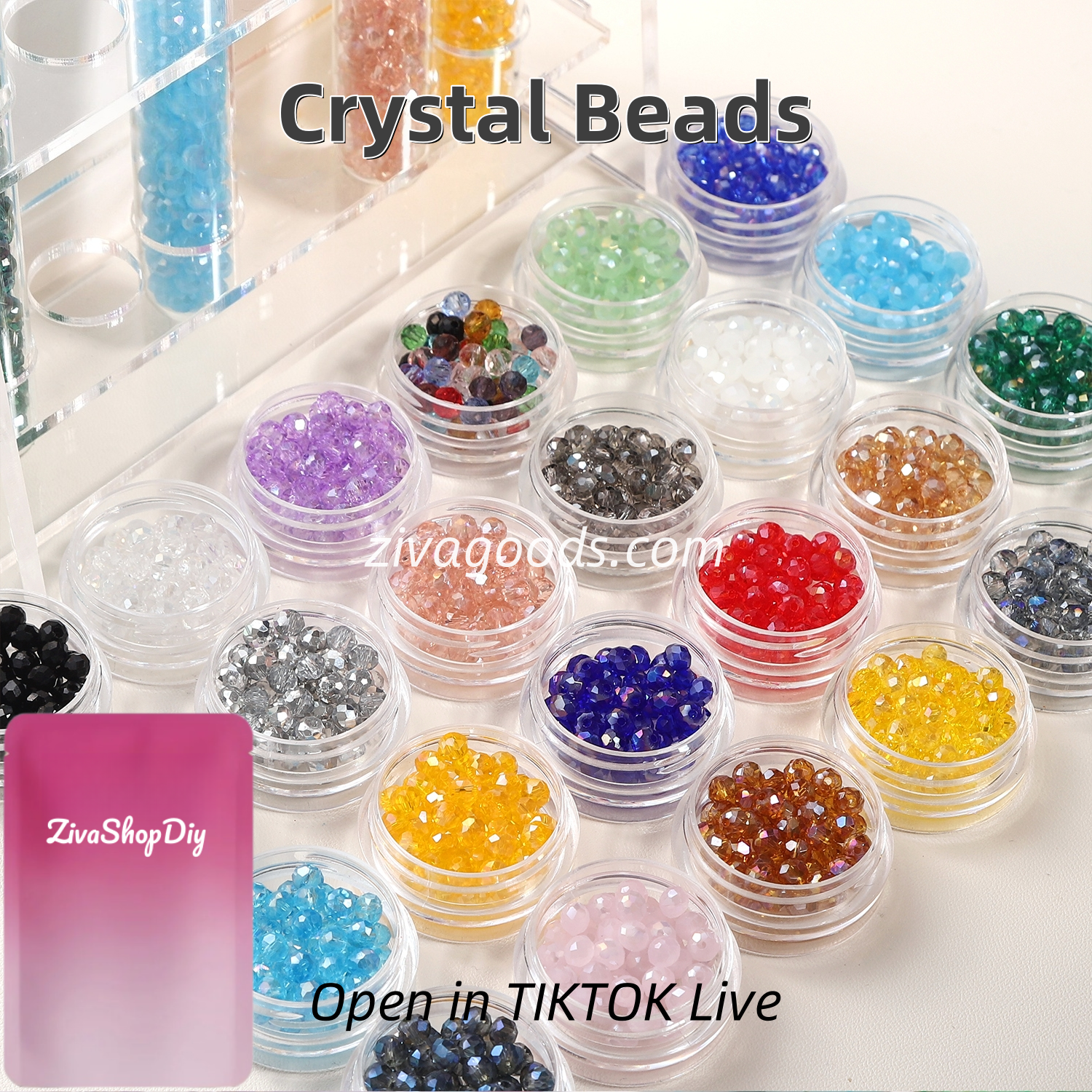 Blingbling Crystal Beads Lucky Bags for DIY - Open in TikTok Live