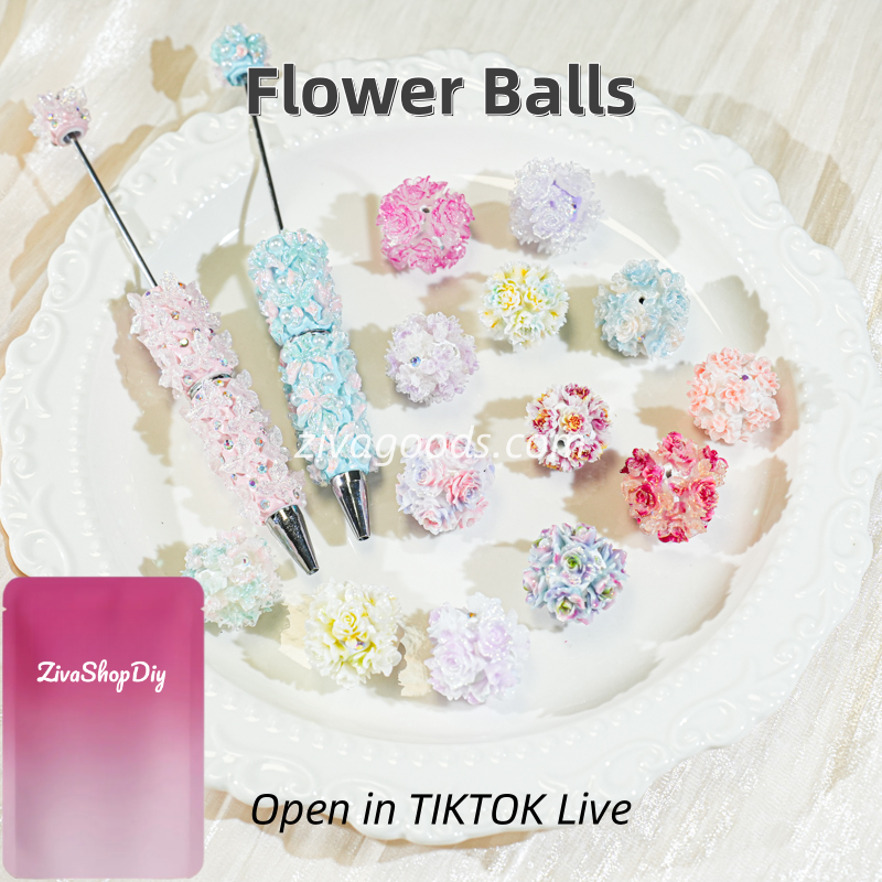 Flower Beads Lucky Bags 【for Pen/Key Chain/ Phone Chain】- Open in TikTok Live