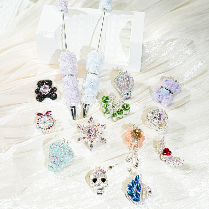 Gorgeous Focal Beads for Pen/Phone Chain/Key Chain/Car Hanging Ornament DIY - Open in TikTok Live