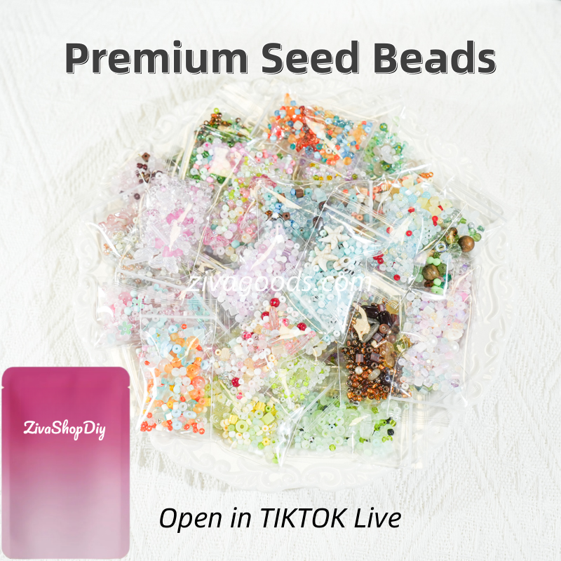 Seed Beads with Charms Lucky Bags for DIY - Open in TikTok Live