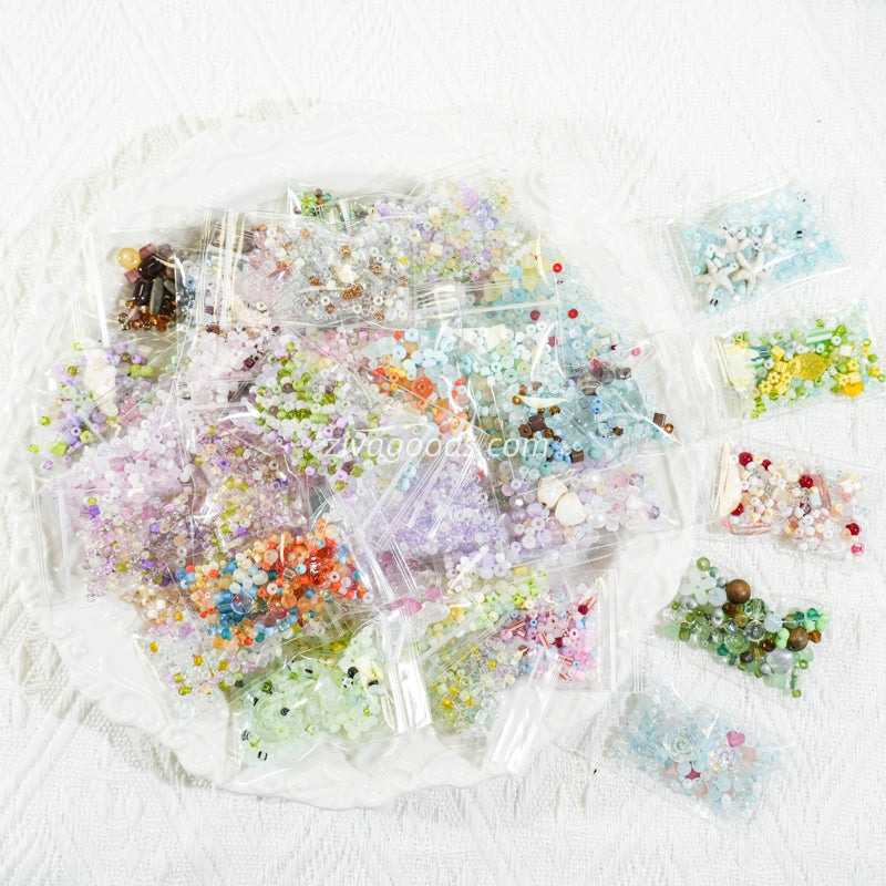 Seed Beads with Charms Lucky Bags for DIY - Open in TikTok Live